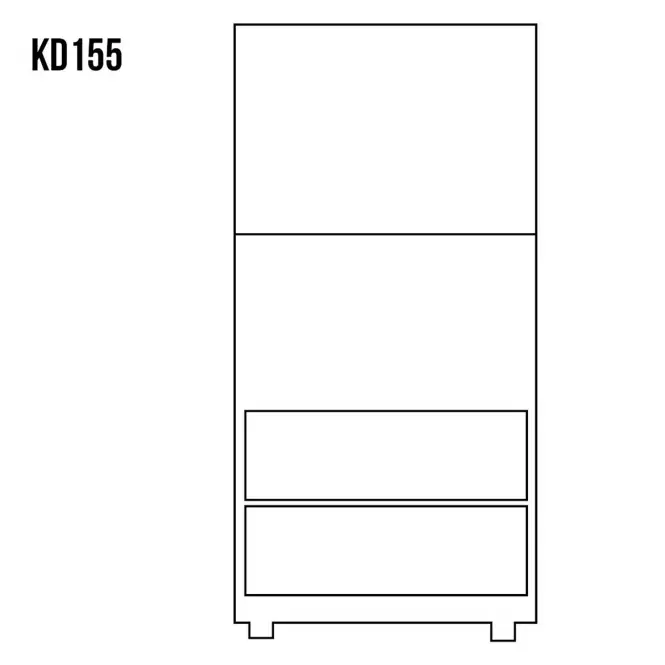 Komoda z Borovice KD155 surová,3