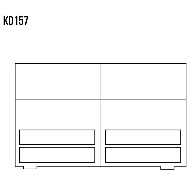 Komoda z Borovice KD157 surová