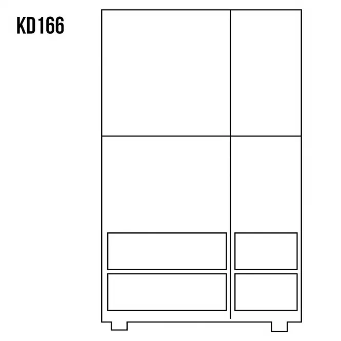 Komoda z Borovice KD166 surová