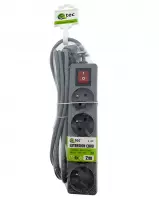 Predlžovací kábel s vypínačom Q-393f 4x z/u 2m sivý