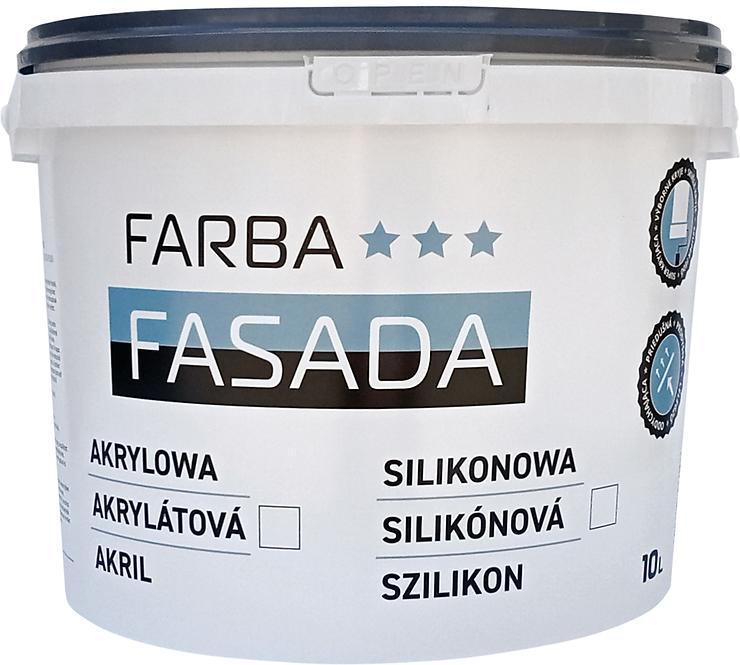Termo Bravo Silikonowa Farba Fasadowa Fasad Biela 10l