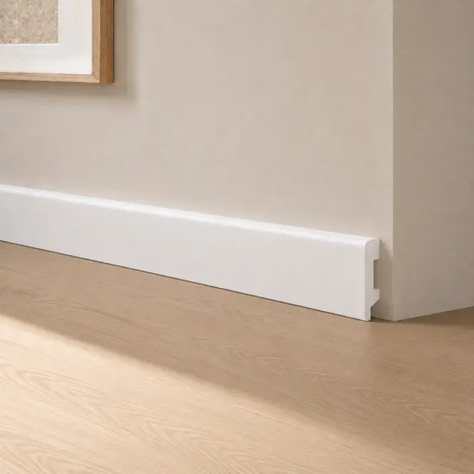 Podlahová lišta Parquet Mercado Premium 80 Biela 2.2m