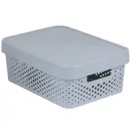 Úložný box s vrchnákom Infinity 11l 229163 svetlosivá