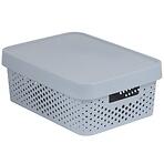 Úložný box s vrchnákom Infinity 11l 229163 svetlosivá