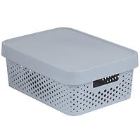 Úložný box s vrchnákom Infinity 11l 229163 svetlosivá