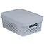 Úložný box s vrchnákom Infinity 11l 229163 svetlosivá