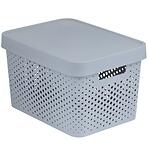 Úložný box s vekom 17 l Infinity 229168 svetlosivý