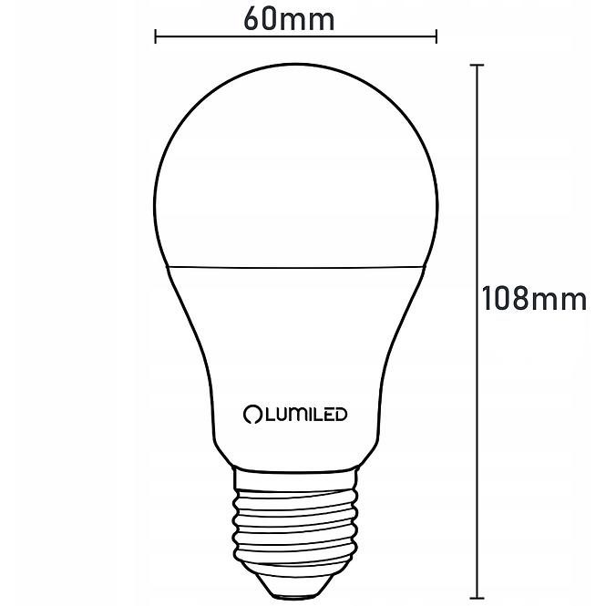 Žiarovka Lumiled A60 8W 840 E27 806lm 4000K