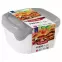 Sada 3 štvorcových nádob 0,8l fresh&go 249416 mix farieb,3