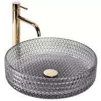Umývadlo na dosku Cristal 39 Grey Rea-U8880 