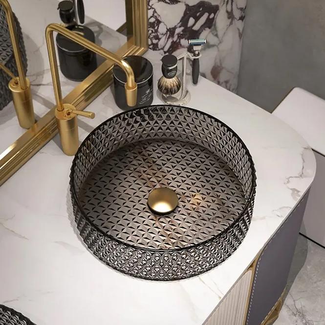 Umývadlo na dosku Cristal 39 Grey Rea-U8880 