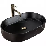 Umývadlo na dosku Nadia 60 Black Stone Matt Rea-U8565 