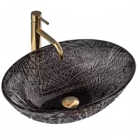 Umývadlo na dosku Frost Black Rea-U5071 