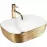 Umývadlo na dosku Belinda Gold Brush/White Rea-U7422