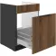 Kuchynská skrinka Monza orech okapi 60ZL 1S BB,3
