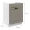 Kuchynská skrinka Stilo claygrey/biely 60ZL 1S BB,2