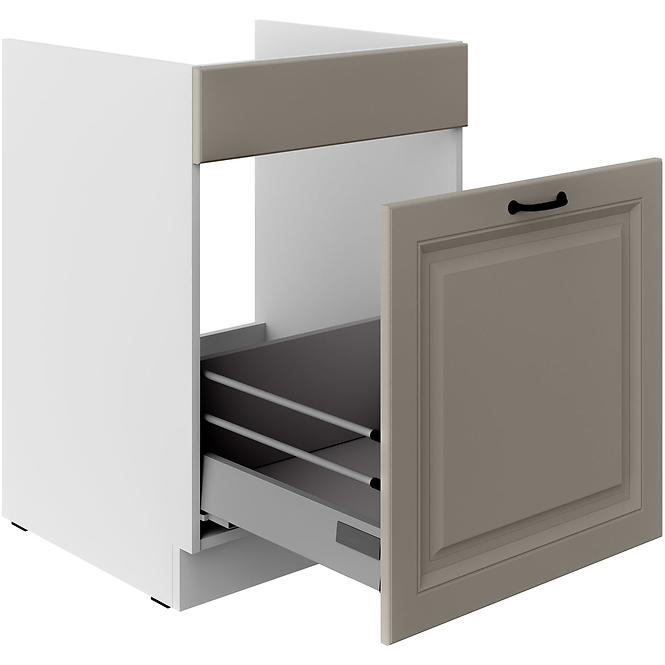 Kuchynská skrinka Stilo claygrey/biely 60ZL 1S BB