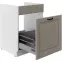 Kuchynská skrinka Stilo claygrey/biely 60ZL 1S BB,3