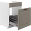 Kuchynská skrinka Stilo claygrey/biely 60ZL 1S BB,3
