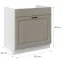 Kuchynská skrinka Stilo claygrey/biely 80ZL 1S BB,2