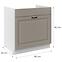 Kuchynská skrinka Stilo claygrey/biely 80ZL 1S BB,2