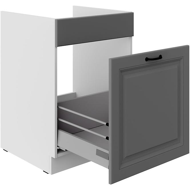 Kuchynská skrinka Stilo dustgrey/biely 60ZL 1S BB,3