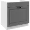 Kuchynská skrinka Stilo dustgrey/biely 80ZL 1S BB