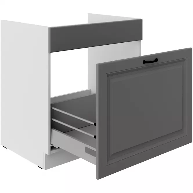 Kuchynská skrinka Stilo dustgrey/biely 80ZL 1S BB