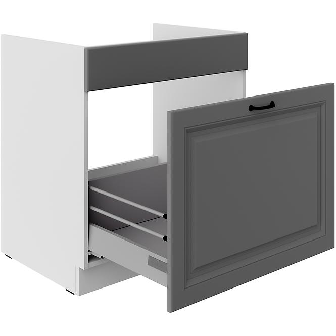 Kuchynská skrinka Stilo dustgrey/biely 80ZL 1S BB