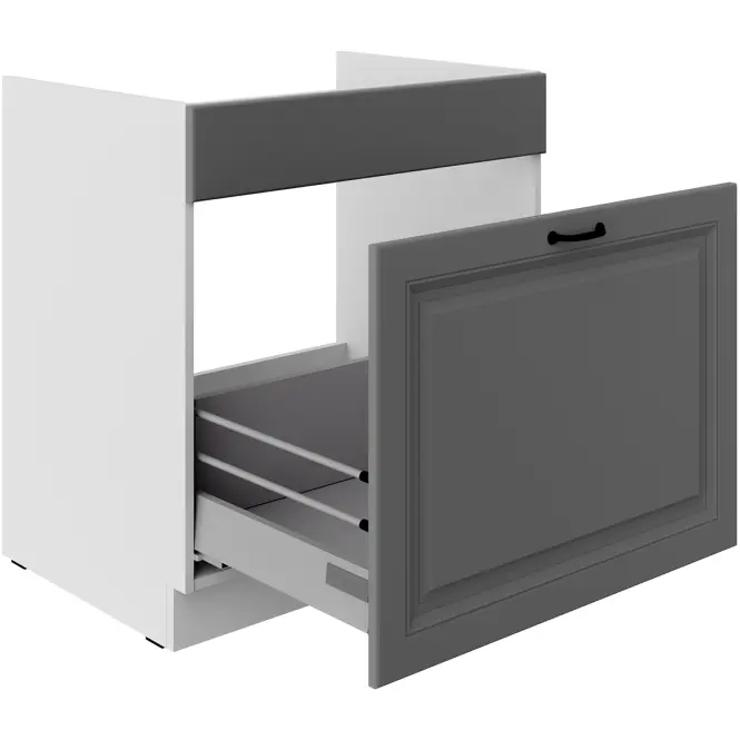 Kuchynská skrinka Stilo dustgrey/biely 80ZL 1S BB,3