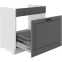 Kuchynská skrinka Stilo dustgrey/biely 80ZL 1S BB,3
