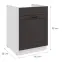 Kuchynská skrinka Stilo grafit mat/biely 60ZL 1S BB,2