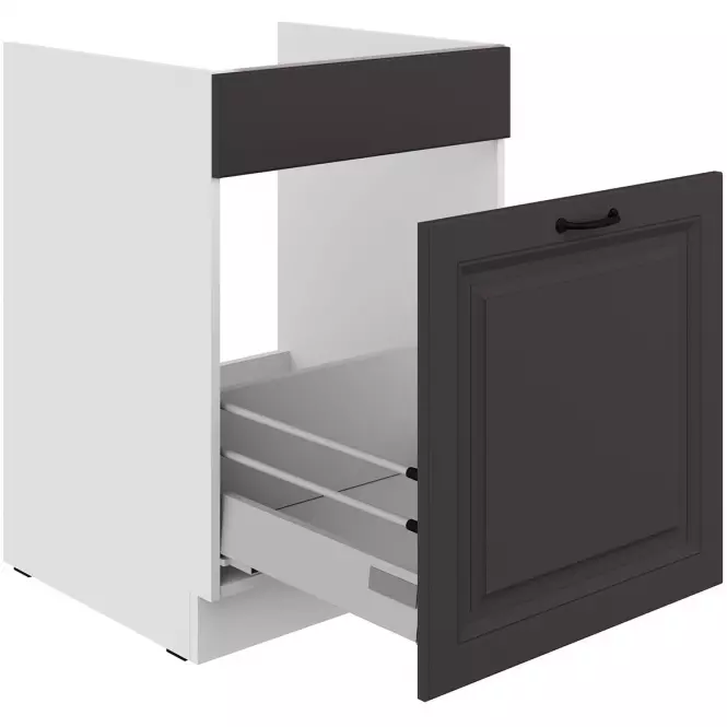 Kuchynská skrinka Stilo grafit mat/biely 60ZL 1S BB