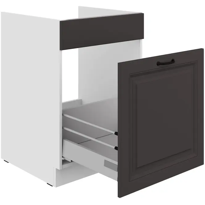 Kuchynská skrinka Stilo grafit mat/biely 60ZL 1S BB,3