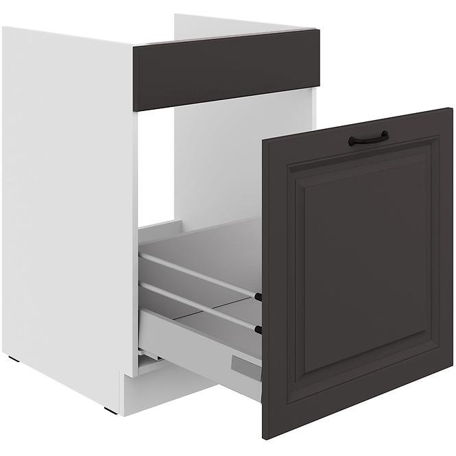 Kuchynská skrinka Stilo grafit mat/biely 60ZL 1S BB,3