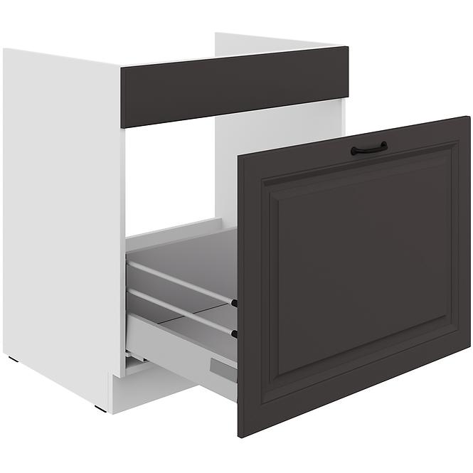Kuchynská skrinka Stilo grafit mat/biely 80ZL 1S BB