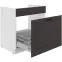 Kuchynská skrinka Stilo grafit mat/biely 80ZL 1S BB,3