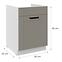 Kuchynská skrinka Luna claygrey/biely 60ZL 1S BB,2