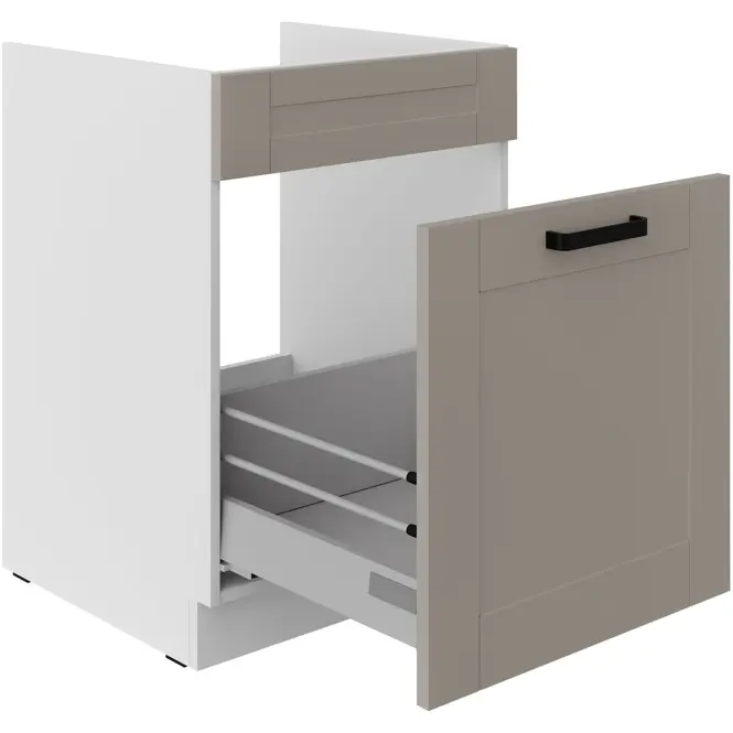 Kuchynská skrinka Luna claygrey/biely 60ZL 1S BB,3
