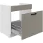 Kuchynská skrinka Luna claygrey/biely 80ZL 1S BB,3