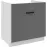 Kuchynská skrinka Luna dustgrey/biely 80ZL 1S BB