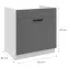 Kuchynská skrinka Luna dustgrey/biely 80ZL 1S BB,2