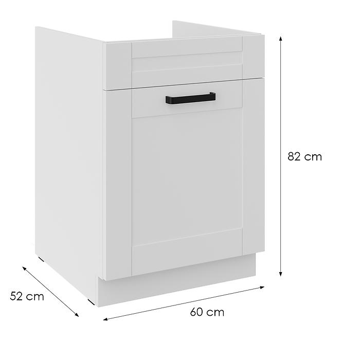 Kuchynská skrinka Luna biely mat/biely 60ZL 1S BB,2