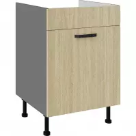 Kuchynská skrinka Scandi jedľa/antracyt 60ZL 1S BB