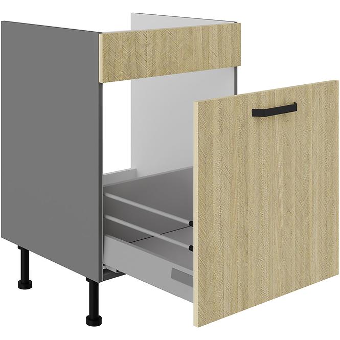 Kuchynská skrinka Scandi jedľa/antracyt 60ZL 1S BB
