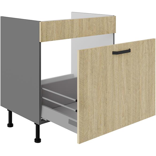 Kuchynská skrinka Scandi jedľa/antracyt 80ZL 1S BB,3
