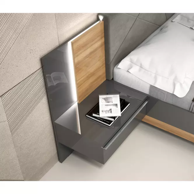 Posteľ 160 Onyx pacific walnut/anthracit