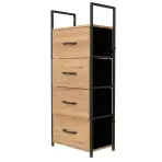 Regál SNG4023100LG čierny/dub