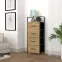 Regál so zásuvkami 9329 prírodné/čierna,5