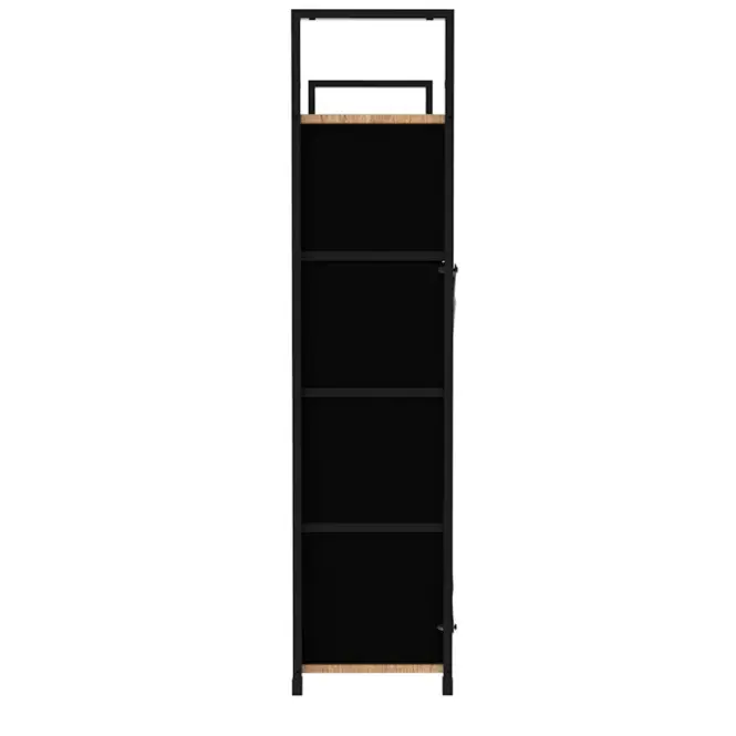 Regál SNG6024100LG čierny/dub